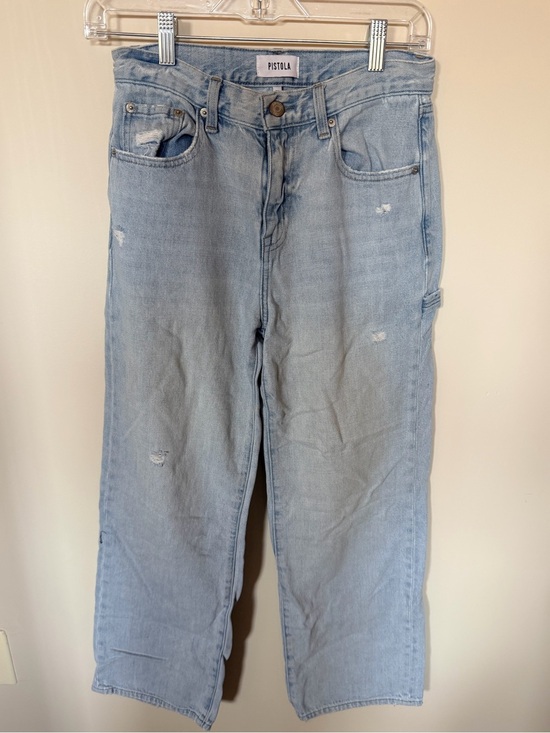 pistola Denim - Pistola wide leg cargo pants light wash size 25